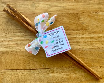 Engraved Wooden Chopsticks - Customisable