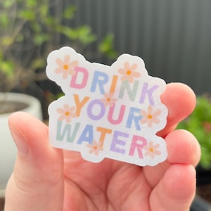 Adesivo olografico Bevi la tua acqua