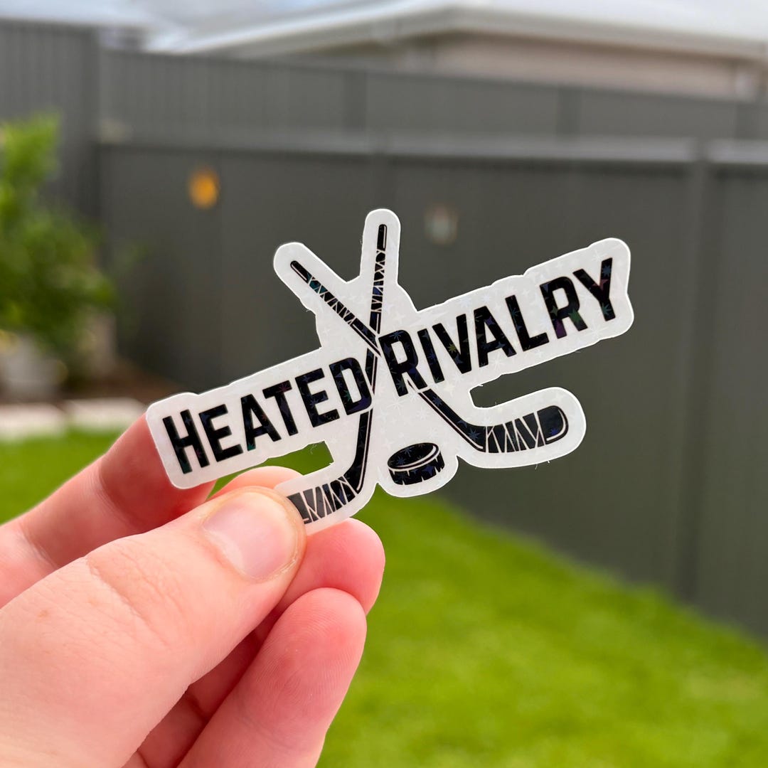 Heated Rivalry Hockey Sticks Holographic Sticker - Etsy