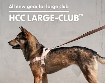 HOWLPOT Large Club Dog Harness Training Safe Enjoyable Walking Gear Medium Large Buckle Adjustable Stability Behavior Made in Korea