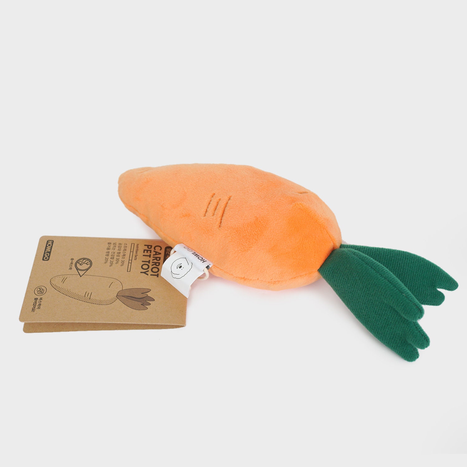 Midlee Plush Carrot Easter Dog Toy- Pack of 2