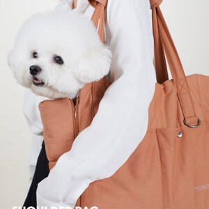 HOWLPOT New Day Tote Bag Dog Carrier Travel Cotton Light Security Adjustable Safe Cushion Carry Easy Fold Comfortable Quality Made in Korea image 6