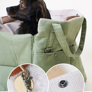 HOWLPOT New Day Tote Bag Dog Carrier Travel Cotton Light Security Adjustable Safe Cushion Carry Easy Fold Comfortable Quality Made in Korea image 8
