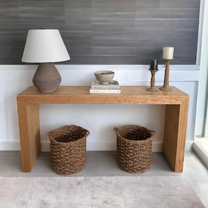 Waterfall Console Table for Entryway, Sofa, Living Room. Enhance Home Decor