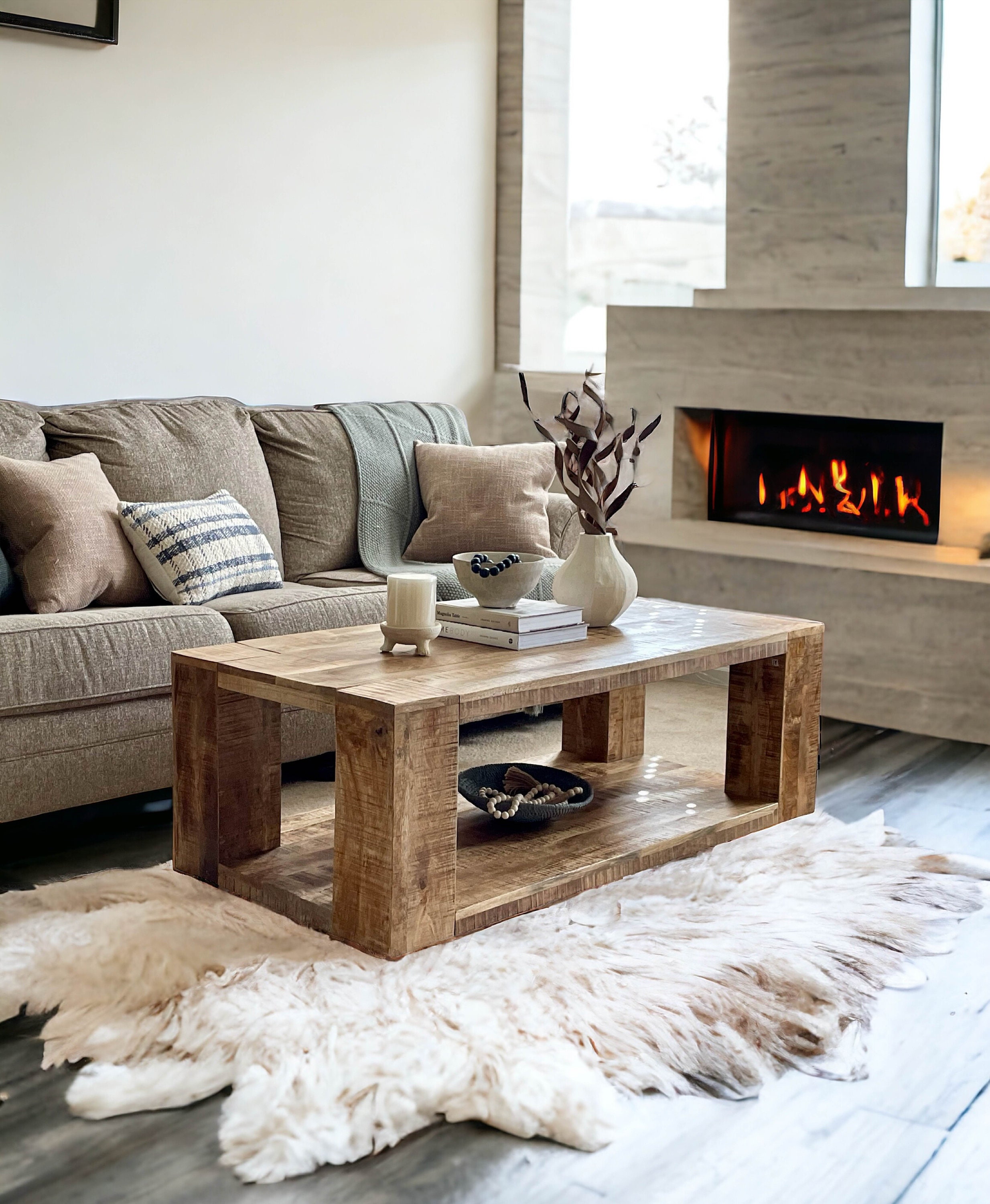 Rectangle Coffee Table by Eleven Southend - Solid Wood With
