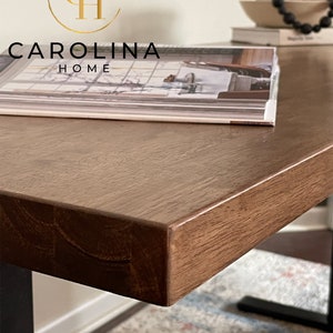 Solid Hardwood Standing Desk – Electric Adjustable Height, Home Office image 6