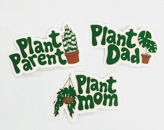 Stickers plante maman, plante papa, plante parente
