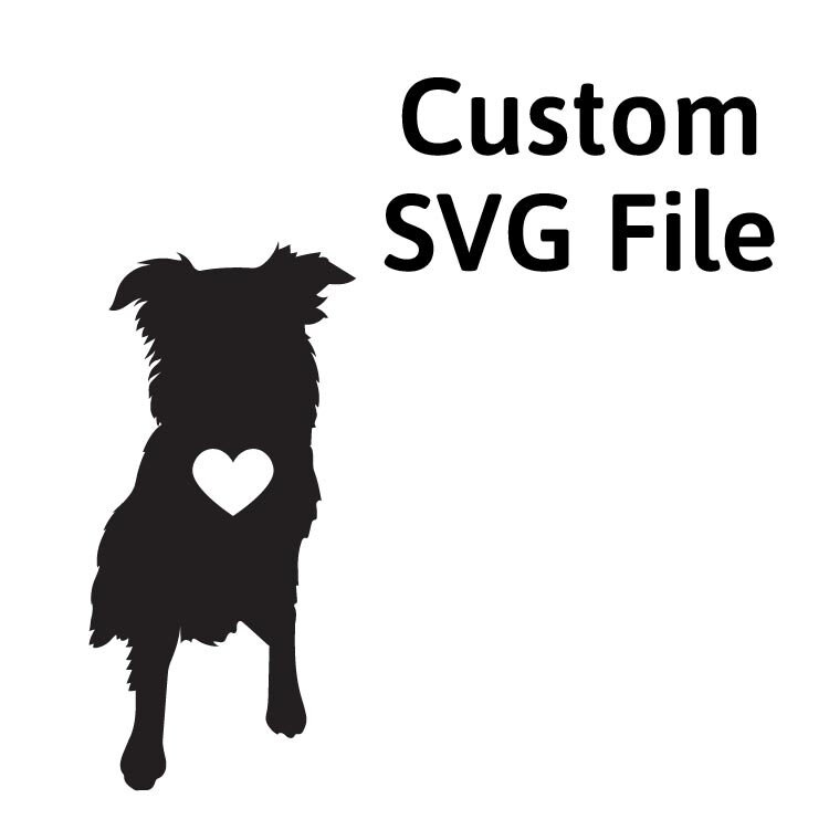Custom Pet Silhouette Dog Silhouette SVG Custom Pet Decal Etsy