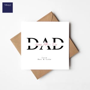 Carte de fête des pères pour papa, bonne fête des pères à un papa très spécial, coeurs, meilleure carte pour papa, carte de son fils, de sa fille