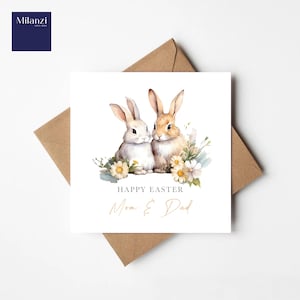 Personalisierte Osterkarte, spezielle Familienkarte, Karte, Ostereikarte, personalisierte Ostern, Karte für Familie zu Ostern.