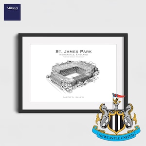 St. James Park/ Art Print / Newcastle United Poster / Football Art Print / Newcastle United  Fan Gift