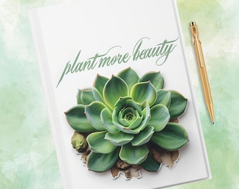 Succulent Journal - Watercolor Plant Lover's Lined Notebook