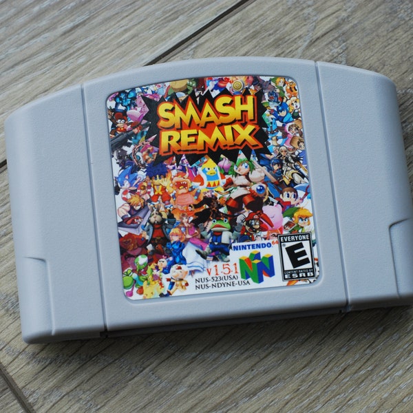 Smash Remix v1.5.1 N64 Cartridge Newest version - super bros