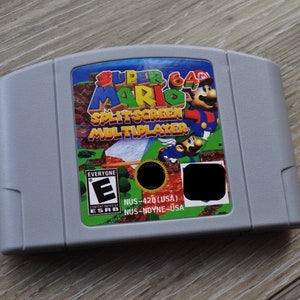 Mario 64 Splitscreen Multiplayer N64 super cartridge bros