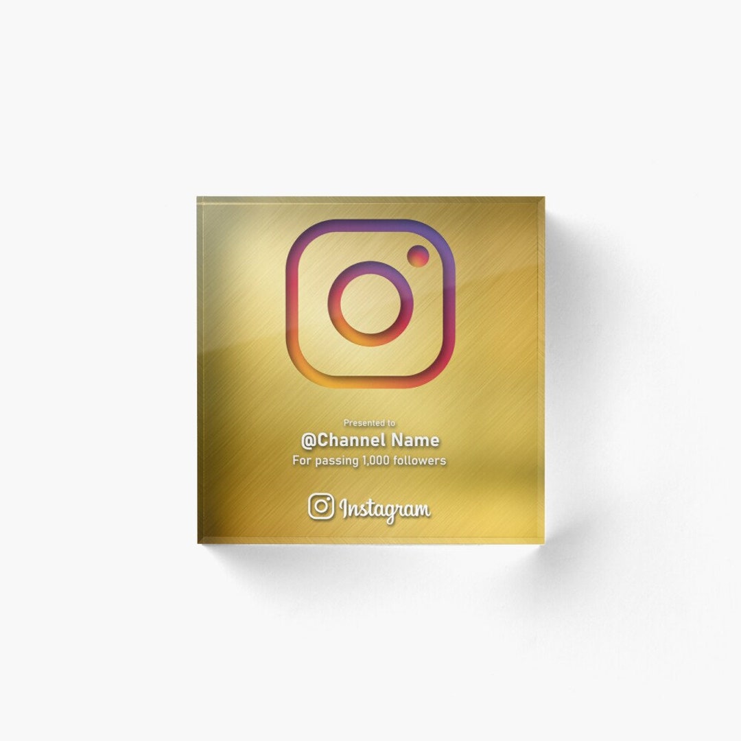 Instagram Creator Award Play Button for Channels That Surpass - Etsy