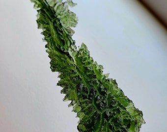 MOLDAVITE 12.70g Besednice Angel Chime Hedgehog Natural "Skeleton Key" Large 3.1" Jezkovna Top Q Czech Republic Tektike Mineral 63.5ct