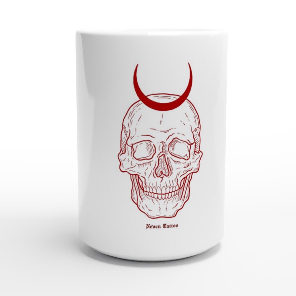 Redmoon/15 Oz White Ceramic Mug