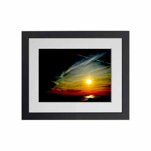 Clacton Pier Silhouette under sun print