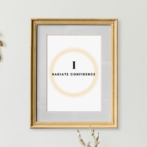 Confidence Quote Print, Quotes Print, Poster Print, Wall Art Quotes, Digital Download, Digital Prints, Quote, Wall Art, Printable Quotes
