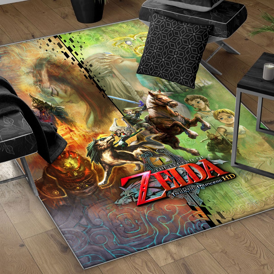 Legend of Zelda Rug Game Room Rug Zelda Decor Silent Etsy
