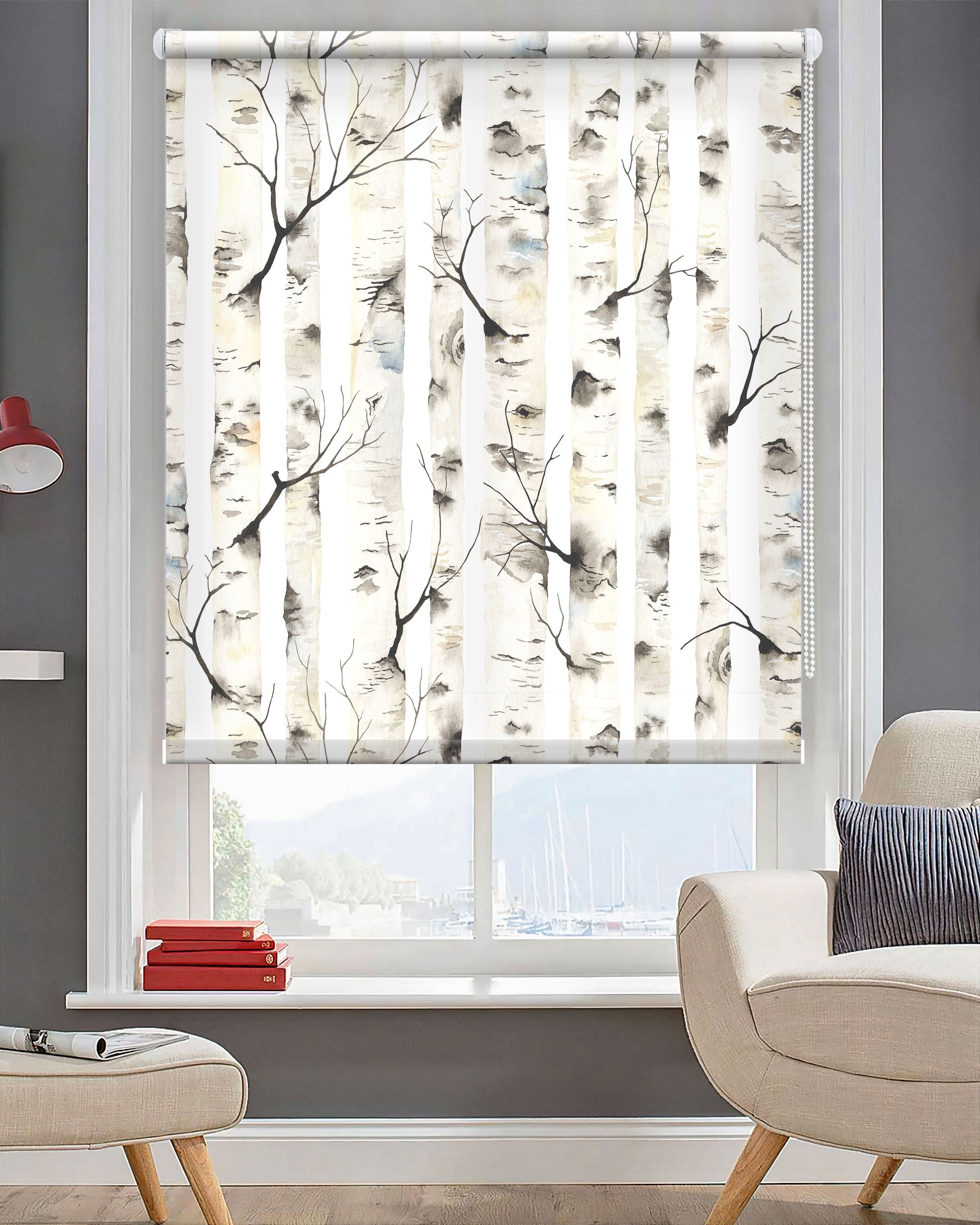 Roller Shades for Doors Black Etsy