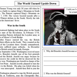 The Revolutionary War Reading Activity