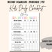 Kids Daily Checklist Template Downloadable Daily Routine for Kids ...