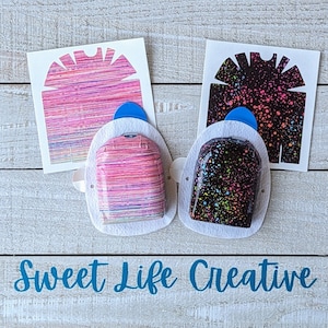 Set of 2 - Painted Collection - Omnipod Pod Sticker Decal