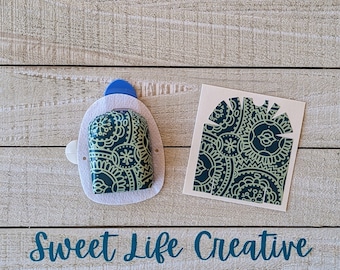 Teal Medallion - Omnipod Pod Decal Sticker
