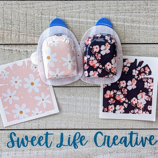 Summer Bloom - Omnipod Pod Decal Sticker - Set of 2