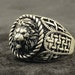 Lion Head Silver Ring Stylish Animal Wrap Ring, Handmade Silver Ring ...