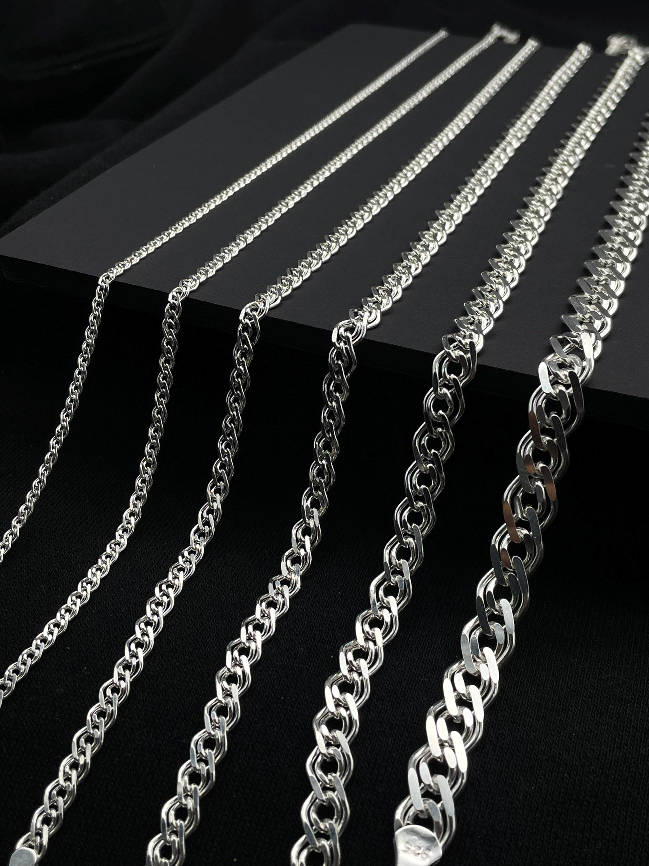 2,3 Mm Stabglied Heshe Italienische Kette Halskette In Massiv