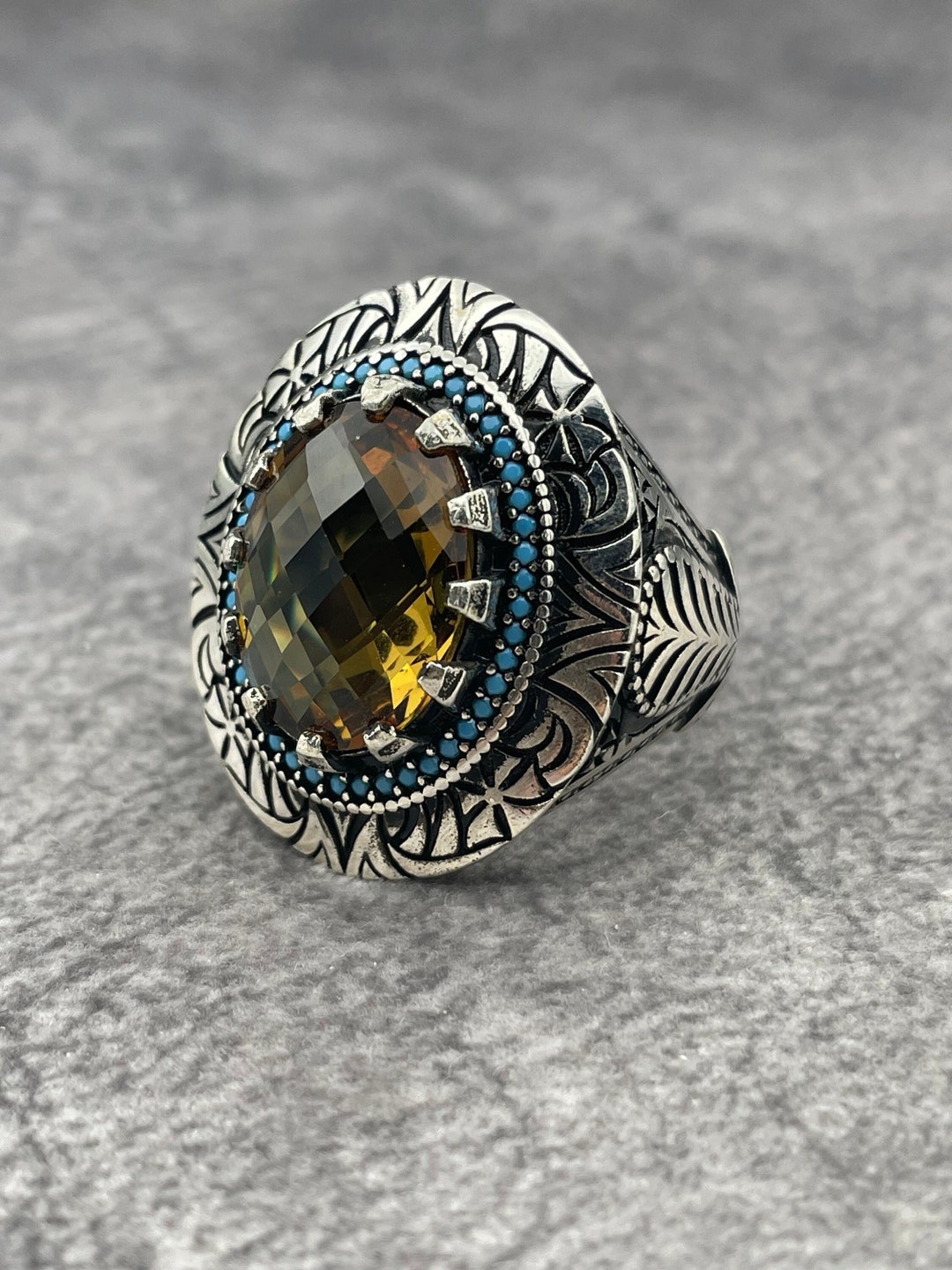 Multi-Color Zultanite Stone Men's Ring