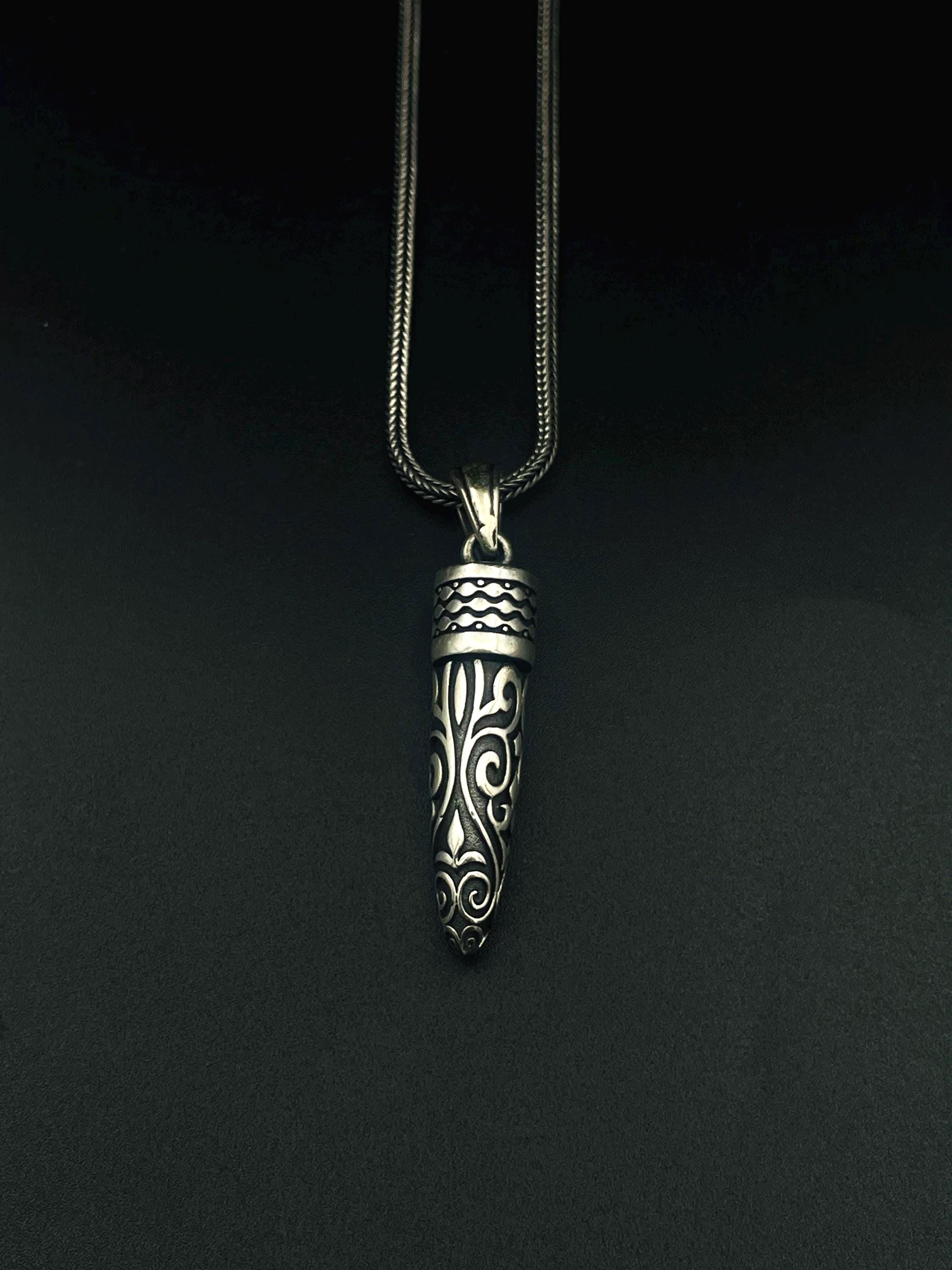 アクセサリー LGB Bullet Necklace (silver 925) 925 Sterling Silver Bullet Pendant Necklace, Bullet Pendant