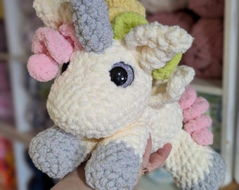 Crochet Splooting Unicorn - Pegasus - Alicorn - Pony