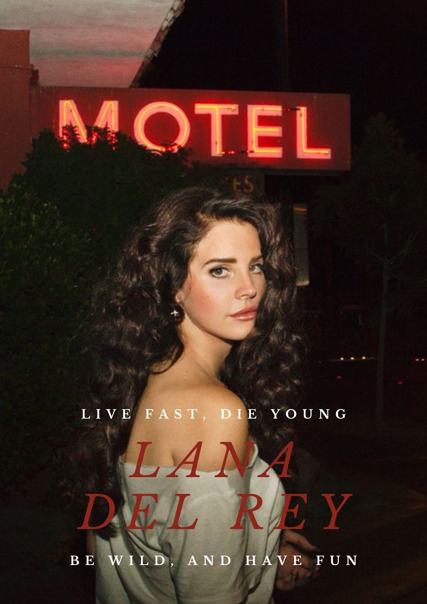 Lana Del Rey Ride Poster Digital Download Aesthetic Walldecor Frame