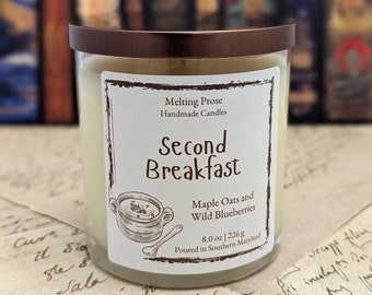 Second Breakfast | Candles for Readers, Writers, and the Generally Bookish | Unique Fragrances Inspired by Fantasy Literature and Tropes