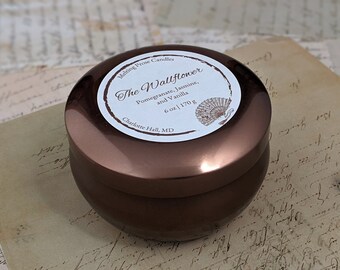 The Wallflower | Bookish Candles | Unique Fragrance Inspired by Regency Romance Novels and Literary Tropes | Gift for Readers