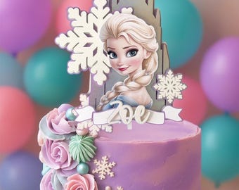 Winterprinses taarttopper: Winter Wonderland verjaardagsfeestje!