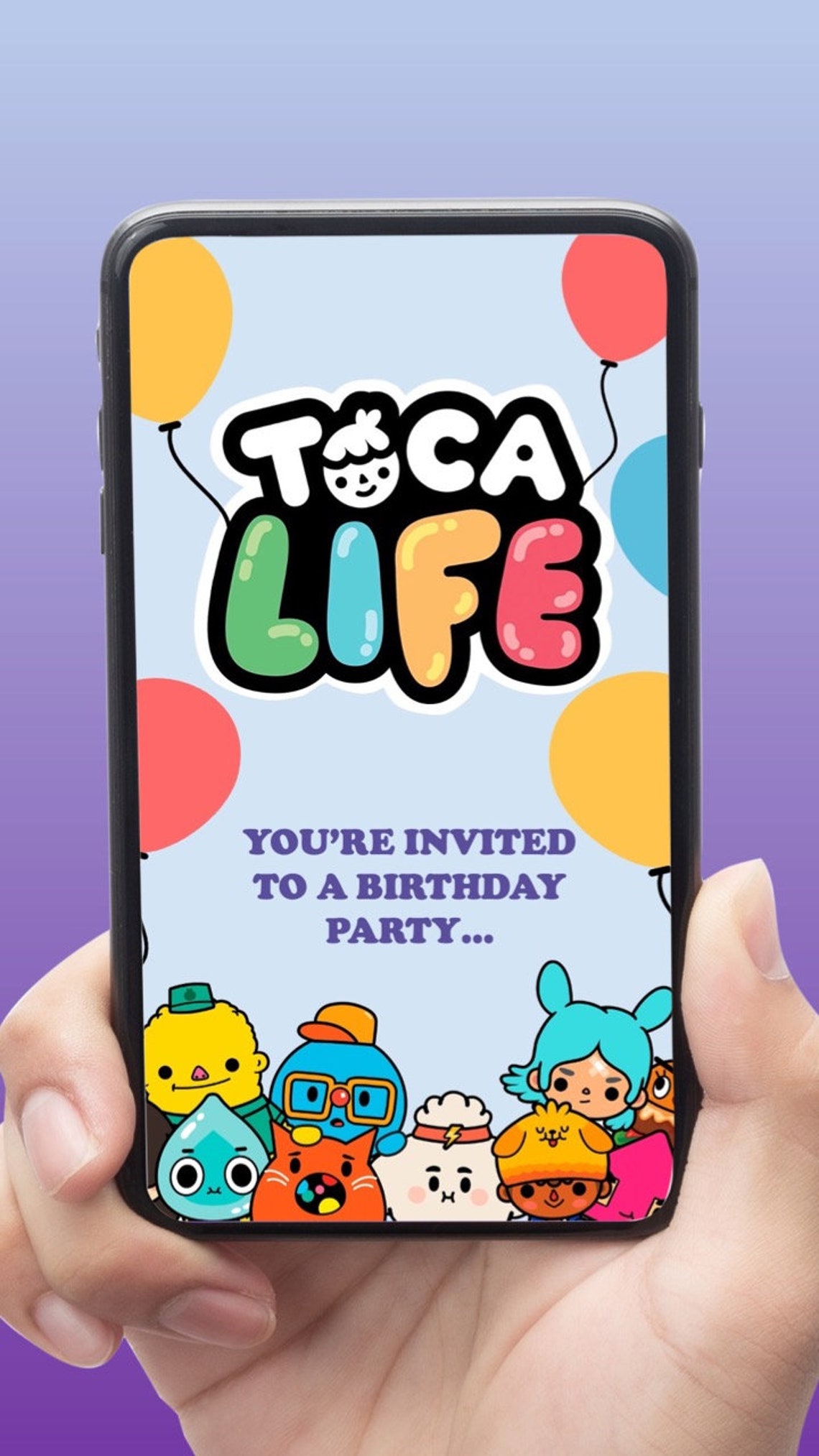 Toca Boca Animated Digital Card Toca Boca Party Toca Boca Etsy UK