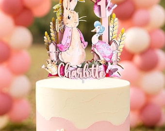 Cake Peter Rabbit Party Hats Peter Rabbit Cake Topper, Peter Rabbit  Birthday Party, Flopsy