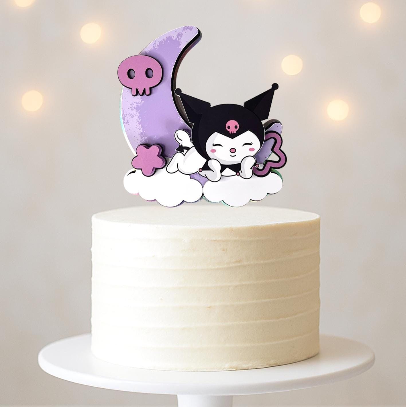 かわいいクロミケーキトッパー、パーソナライズされた誕生日パーティー