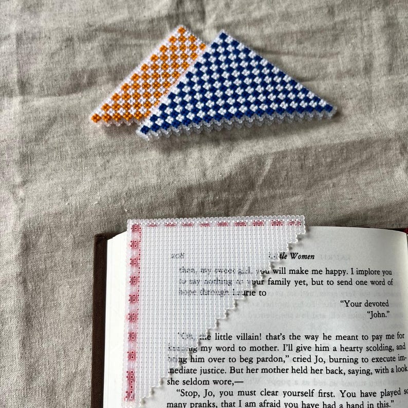 Vibrant Tactile Cross‑stitch Bookmark – ADHD Anxiety Relief Sensory ...