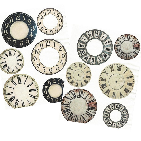 Decoupage Clock Etsy