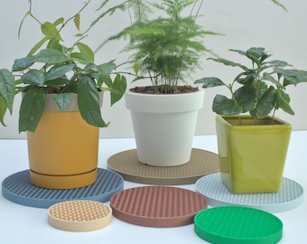 Unieke 3D-geprinte plantenbak, luchtbevochtiger pot drainage schotel