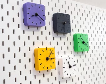 Reloj para tablero perforado Skadis de Ikea, accesorios, espacio de trabajo, oficina