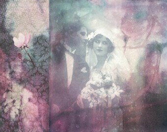 Rice Paper for Decoupage A4, Retro Wedding Car Rice, Just Married Rice ...