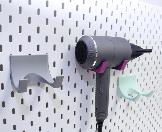IKEA Skadis Haartrocknerhalter, 3D gedruckter Pegboard Haken