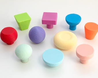 Bunte 3D gedruckte PLA Möbelknöpfe, Schranktürgriffe