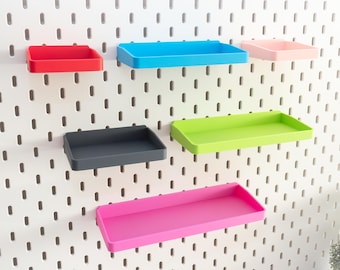 Estantes de tablero perforado para IKEA SKADIS, estante para exhibición, estantería, organizador, impreso en 3D